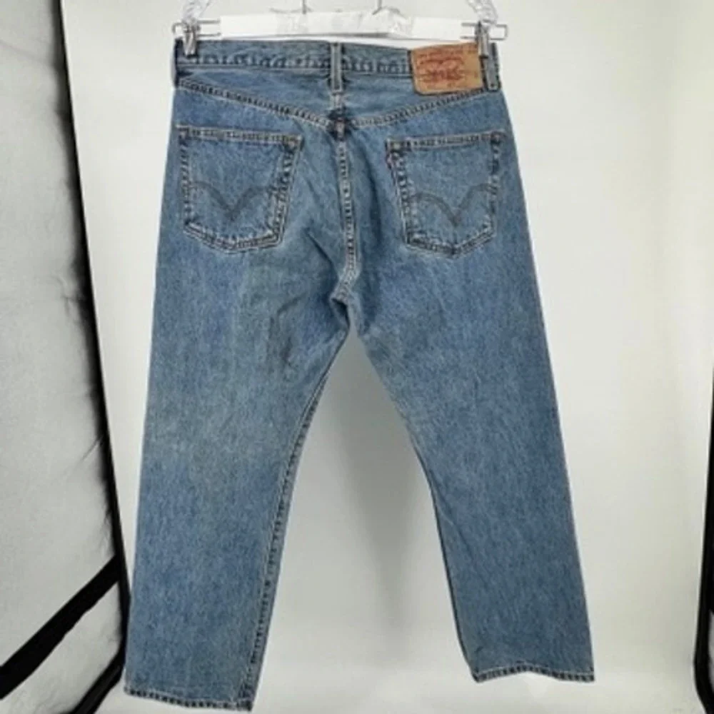 Levi's 501 Original Fit Jeans Mens‎ 36x30 Blue Straight Leg Button Fly Denim